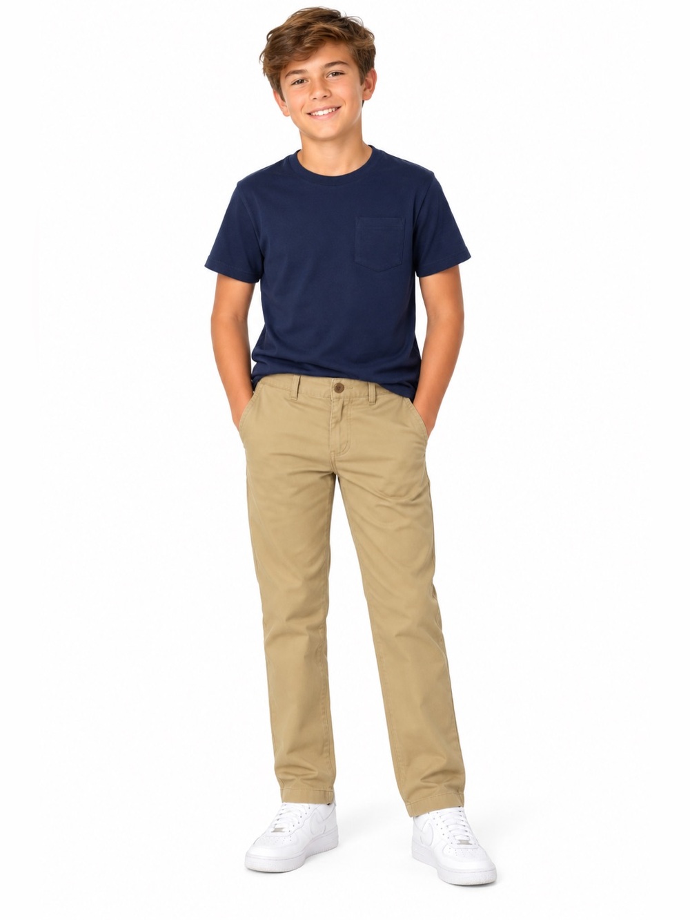 PLACE The Children's Place Tan Straight-Leg Chino Khakis